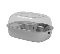 KESOTO Portable Hamster Cage Habitat with Portable Hamster Hamster of The Open House for Guinea Pigs Hedgehog Mice, grey