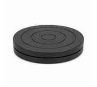 KESOTO Pottery Turntable Sculpting Wheel Rotating Stand Modeling Centering Grooves Steel Circular Base Suitable for pottery studios cake decorating craft workshops home DIY, 11.5cm