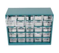 KESOTO Practical And Reliable Multi-purpose Component Organizer with 25 Drawers for Jewelry Making, Dark Green