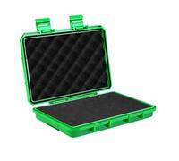 KESOTO Precision Waterproof Storage Case with Low Profile Design and Quilted Lid Insert Flat Bottom Pad for Shock orption Construction with Closure Suitable for Camping Hiking, Green