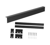 KESOTO Rear Filler Kit for Slide in Range, Stainless Steel Components for Kitchen Use, Black
