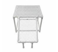 KESOTO Reptile Basking Turtle Rest Deck Sturdy Climbing Structure Assembly Suitable for Aquatic Turtle Enclosure, White, 40 32 32cm