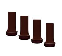 KESOTO Set of 4 Chair Leg Protectors, Ideal for Wood Or Tile Floors. They Protect Against Scratches and Noise. They Also Serve As.., Reddish Brown