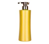 KESOTO Simple Soap Dispenser Bottle with Hand Pump 500ml Shower Gel Dispensers Decorative Shampoo Bottle Refillable Dispensers Container for Liquid Lotions Detergent for Restroom Bathroom, Yellow
