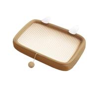 KESOTO Sisal Cat Scratcher Oval Cat Bed Training Toys 3 in 1 Cat Nest Cat Bed Cat Scratcher for Cats, large