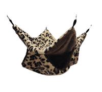 KESOTO Small Animal Hammock Cage Accessory Chinchilla Hanging House Hamster Hanging Bed for Chinchilla, black 34cmx34cm