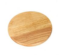 KESOTO Solid Pizza Serving Board Wooden Platter for Slicing Arranging Presenting Fresh Baked Pizza and Welcoming Meal Display, 10 Inch, Flat
