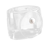 KESOTO Space Capsule Pet Bed Sleeping Furniture Cat Furniture Breathable Transparent Plush Cat Playing Ball, Square Cat Ball