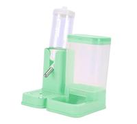 KESOTO Spill-resistant Hamster Water Bottle with Feeder And Waterer, Multi-purpose Cage, Accessories for Home, Patio And Gerbils, green