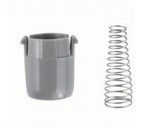 KESOTO Spring Door Plunger Laundry Washer Door Component with Side Retaining Tabs and Push Button Style Catch for Secure Fit Suitable for DIY Home Appliance Fixes, Gray