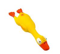 KESOTO Squeaky Dog Toy,Screaming Duck Toy,Family Game,Interactive Beach Games Novelty Funny Sturdy Dog Chewing Toy Latex Duck