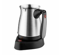KESOTO Stainless Electric Coffee Pot Turkish Coffee Maker Tea Vessel Milk Heating Appliance Modern Foldable Handle Suitable for home office kitchen, 500ml, Smooth
