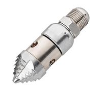 KESOTO Stainless Steel High Pressure Drain Cleaning Nozzle Sewer Tube Flushing Nozzle with 18mm Thread Thread Multi-Directional Spray for Plumbers