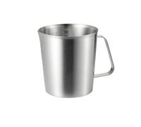 KESOTO Stainless Steel Measuring Cup Compact Graduated Measuring Cup with Embossed Markings Modern Kitchen Utensil for Cooking, Measurement Tasks, 1500ML