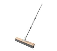 KESOTO Stainless Steel Wire Brush with Long Handle, Stiff And Bristles, for Pool Floors, Walls, Tiles And Gardens, As Described, 40cm