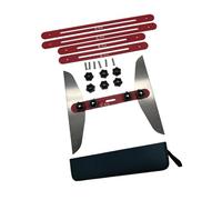 KESOTO Stair Tread Template Tool Stair Measuring Tool Jig Marking Measuring Tool for Cutting Drywall, Red