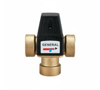 KESOTO Thermostatic Mixing Valve Brass Temperature Control Valve Water Regulator Stable Outlet Automatic Response to Changes Suitable for bathrooms Floor Heating, DN25 Internal Thread