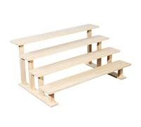 KESOTO Tiered Wooden Perfume Display Stand, Decorative Rustic Organizer for Miniature Makeup Figurines. Ideal for Displaying on A, 4 Tier 50cm
