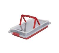 KESOTO Toaster Oven Baking Sheet Cookie Pan Bakeware Baking Tray with Lid Sheet Pan for Baking Covered Cake Pan for Brownie Picnic