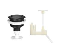 KESOTO Toilet Flush Button, Bathroom Accessory, Easy to Install, Toilet Water Tank Button for Bathroom, Hotel, Home, Black