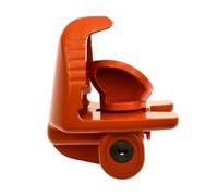 KESOTO Trailer Coupler Security Lock with Round Keyed Barrel and Curved Clamp Closure Heavy Duty with Painted Coating for Trailers RVs Boats Suitable for, Orange