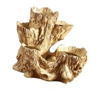 KESOTO Tree Stump Flowerpot Planter Statue Plant Bowl Vessel in Charming Design in Wood Look for Succulents for The Decoration of Office And Home, Wood
