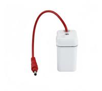 KESOTO Urinal Power Supply Box Case Holder 6v Dc Power Pack Housing Universal Compatibility for touchless systems with 4 aa compartment suitable for public, White, 7 Dc Male Plug