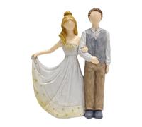 KESOTO Wedding Character Statue, Couple Sculpture, Home Decor, Romantic Couple Figurines for Valentine's Day Decoration