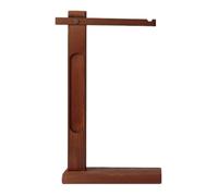 KESOTO Wind Chime Stand Hanger with Flat Base Elegant Hanging Rack Windchime Holder for Meditation Bells Ornament Tabletop Bedroom, Brown