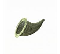 KESOTO Woven Cornucopia Basket | primitive Style, Basket with Hanging Loop, Decorative, for Wall Decor, Tabletop Display, Green