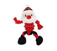 KESOTO Xmas Plush Pet Toy Pet Supplies Pet Gift Dog Toy for Indoor Enjoyment Amusement Playing, Santa Claus