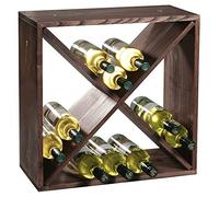 Kesper 3 Compartment Wine Bottle Racking System, 50 x 25 x 50 cm