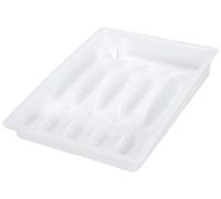 Kesper 30086 Pull-Out Cutlery Tray Plastic Dimensions 29 to 50 cm x 38 x 6.5 cm White