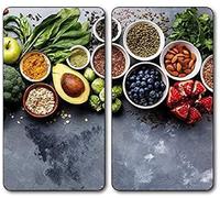 Kesper 36543 13 Multi Glass Chopping Board with Healthy Kitchen Design 52 x 30 x 0.8 cm Glass