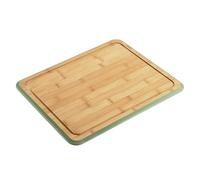 KESPER Bamboo Chopping Board, Dimensions: 40 x 30 x 1.6 cm, Colour: Brown, Green, 58291
