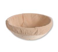 Kesper Banneton Bread Proofing Basket Wicker Lining Round 22x8 cm 500 g
