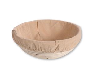 Kesper Banneton Bread Proofing Basket Wicker Lining Round 22x8 cm 500 g