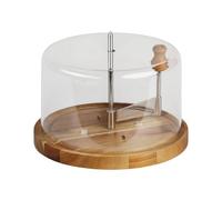 Kesper Cheese Slicer with Hood, FSC-Certified Acacia Wood, 21.7 cm Diameter, Ideal for Everyday use