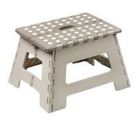 KESPER | Folding Step, Material: Plastic, Dimensions: 35 x 27 cm, Height: 22 cm, Maximum Load 150 kg, Colour: White, Beige, DIN EN 14183 | 70631