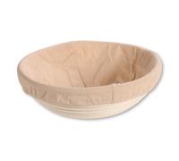 Kesper Proofing Basket Banneton Round Wicker Beige 25x8 cm 1 kg