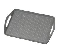 Kesper Serving Tray, Material: Plastic, Dimensions: 45.5 x 32 x 4.5 cm, Colour: Grey, 77207