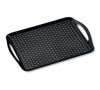 Kesper Serving Tray Non-Slip 45,5x32x4,5cm in Black, 45.5 x 32 x 4.5 cm
