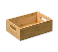 Kesper Stackable Storage Box, Material: FSC® Certified Bamboo, Dimensions: W 24 x D 16.5 x H 8 cm, Colour: Brown | 57403