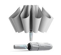 Kesteo Windproof Travel Umbrella for Rain, Withstand 85MPH Winds, 52 Inch Arc Automatic Reverse Fold Umbrellas Easy Auto Open Close, Portable Compact Umbrella Perfect for Travel, Car, Commute, Women