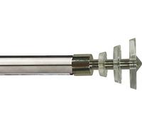 Kestral 16-19mm Metal Curtain Poles Fixed Length Beautiful Design Finials Curtain Pole Urban, URBAN CONE POLISHED STEEL 120CM