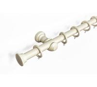 Kestral Stopper Finial 28 mm Wooden Curtain Poles Fixed Length Multi Finials Curtain Pole Wooden Beautiful Design, Chalk Stopper 300 cm