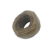 kesurpae 1 Roll 1.2mm Fiber Beeswax Candle Wick Cigarette Lighter Lightweight Organic Ignition Rope for Outdoor