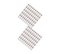 kesurpae 100piece Round Eyelets Set Beautiful Metal Grommets for Bags Hats Clothing DIY Craft Projects Shoes Crafts Tarps Tents, Pink, Outer Diameter 8mm