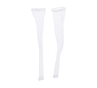 kesurpae 12 Doll Stocking 1/12 Scale Action Figures Clothing Versatile Fashion Options Customizing 6 Inch Dolls 12th Female Doll Action Figure Costume Collection, White, Length 6.5cm