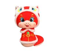 kesurpae 2025 Chinese New Year Plush Toy Snake Elegant Beautiful Colors Cute Decoration for Home Office Birthday Gifts Animal Statue Sculpture Spring Festival Bookshelf